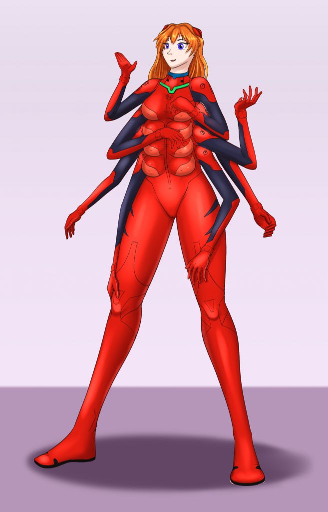 Asuka by Eight's (Plugsuit Alt)
Art by HeiLeeJoe, 2022 (Homage to BlancheSPR)
